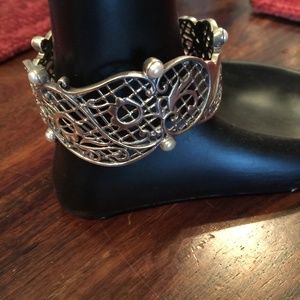 Silpada Filigree Cuff with Pearls